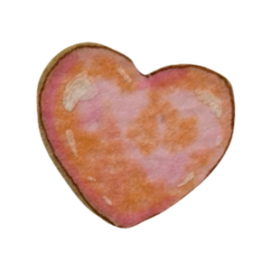 Soft pink and coral heart